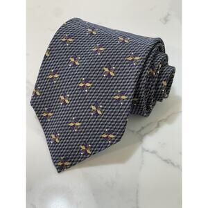 Vintage Bill Blass Black Label Foulard Imported Silk Tie Costa Rica 57.5 x 4